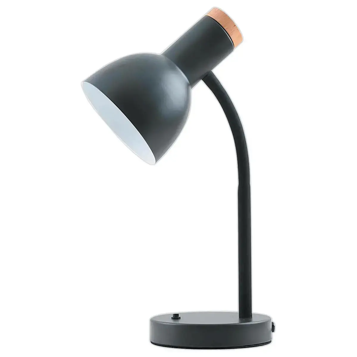 Lampe de bureau Andonios Bois/Noir 