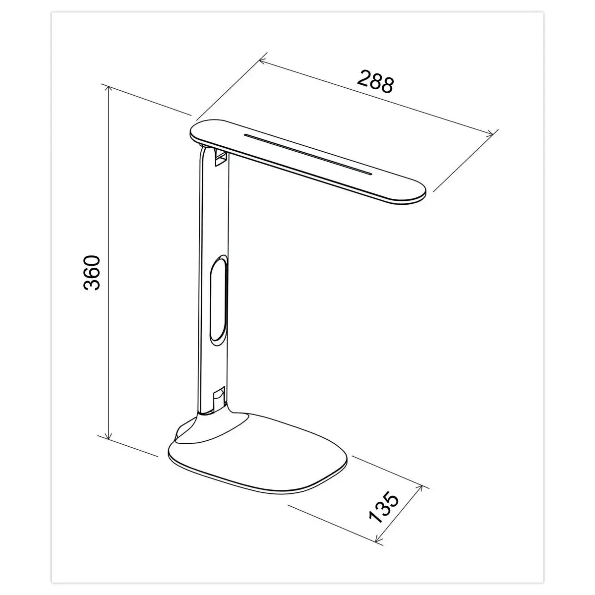 Lampe de bureau Led Foley blanc 