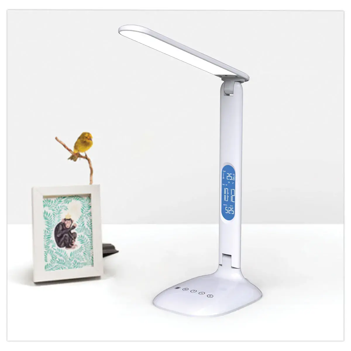 Lampe de bureau Led Foley blanc 