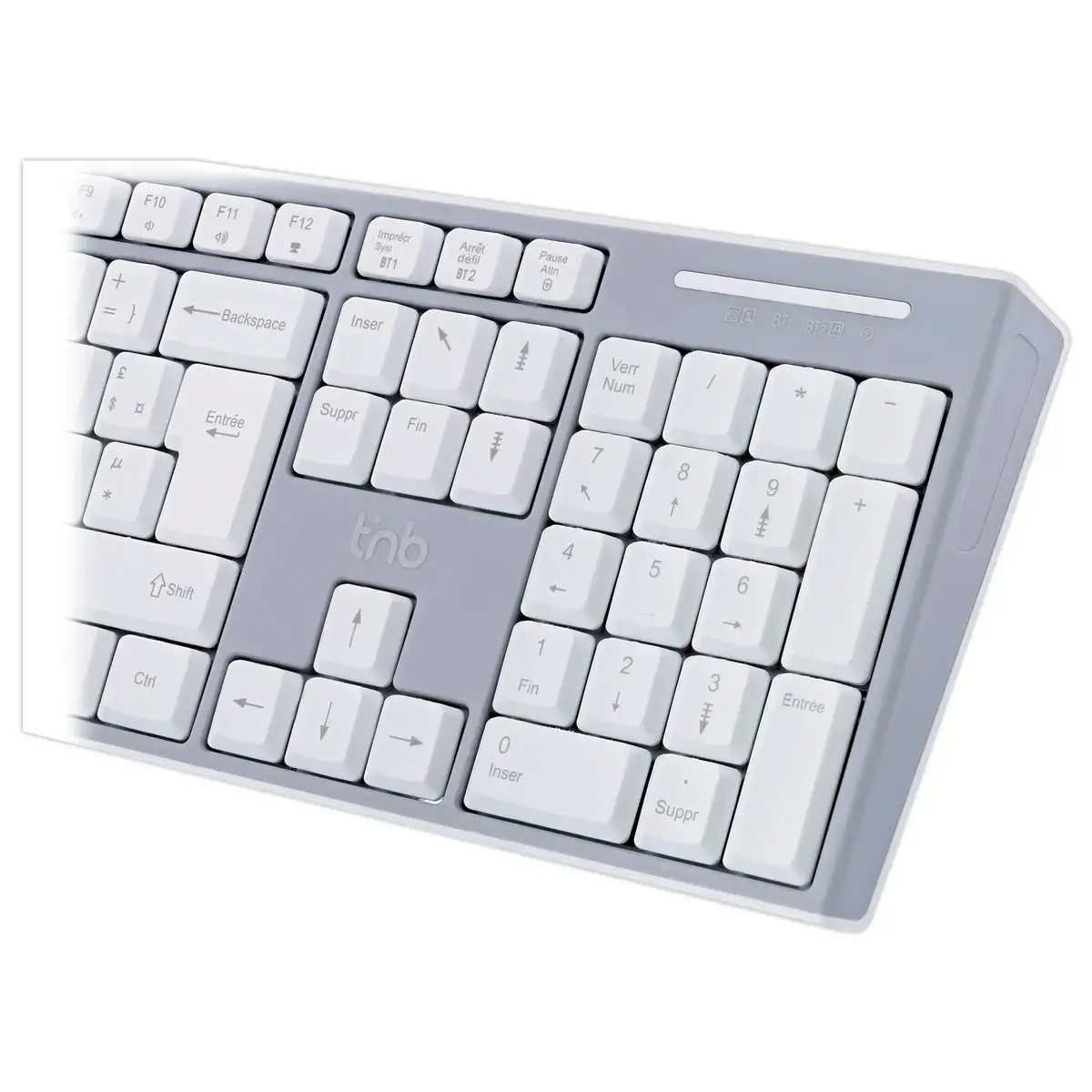 Clavier Bluetooth rechargeable - Gris
