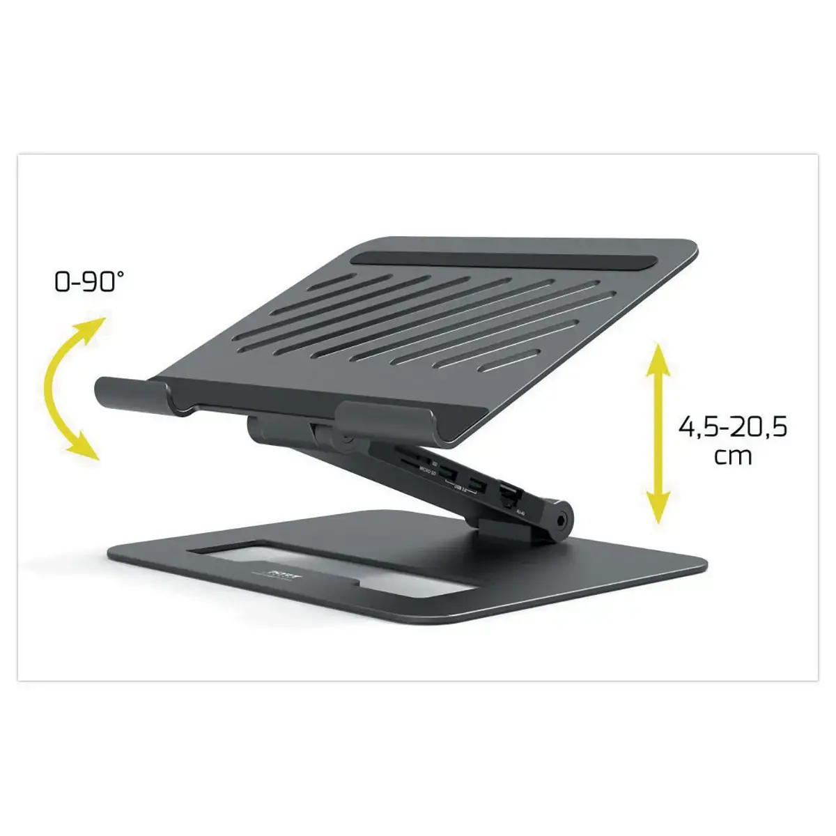 Support PC portable avec HUB