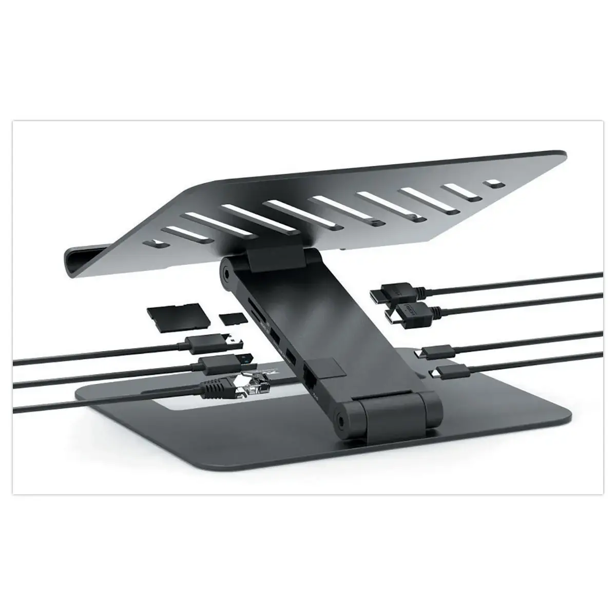 Support PC portable avec HUB