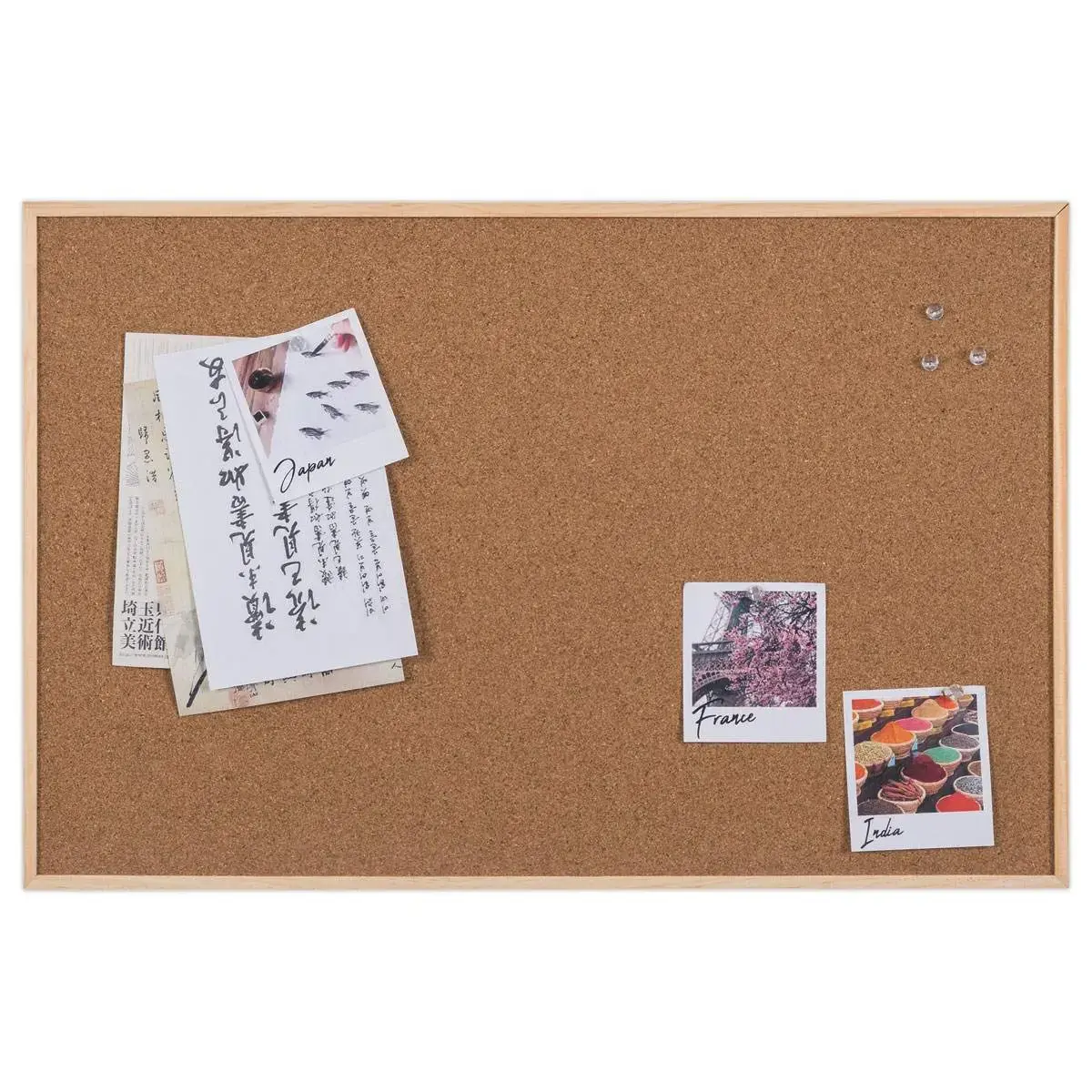 Tableau li&egrave;ge avec cadre bois &ndash; 40 x 60 cm &ndash; Bi-Office 