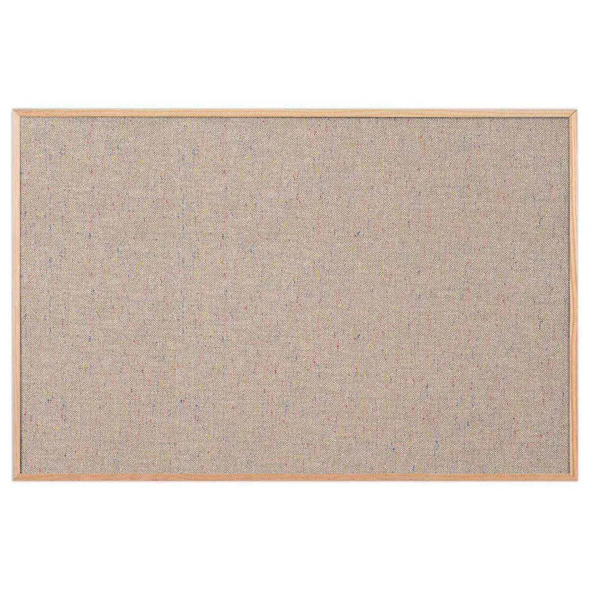 Tableau tissus gris cadre bois 60 x 90cm