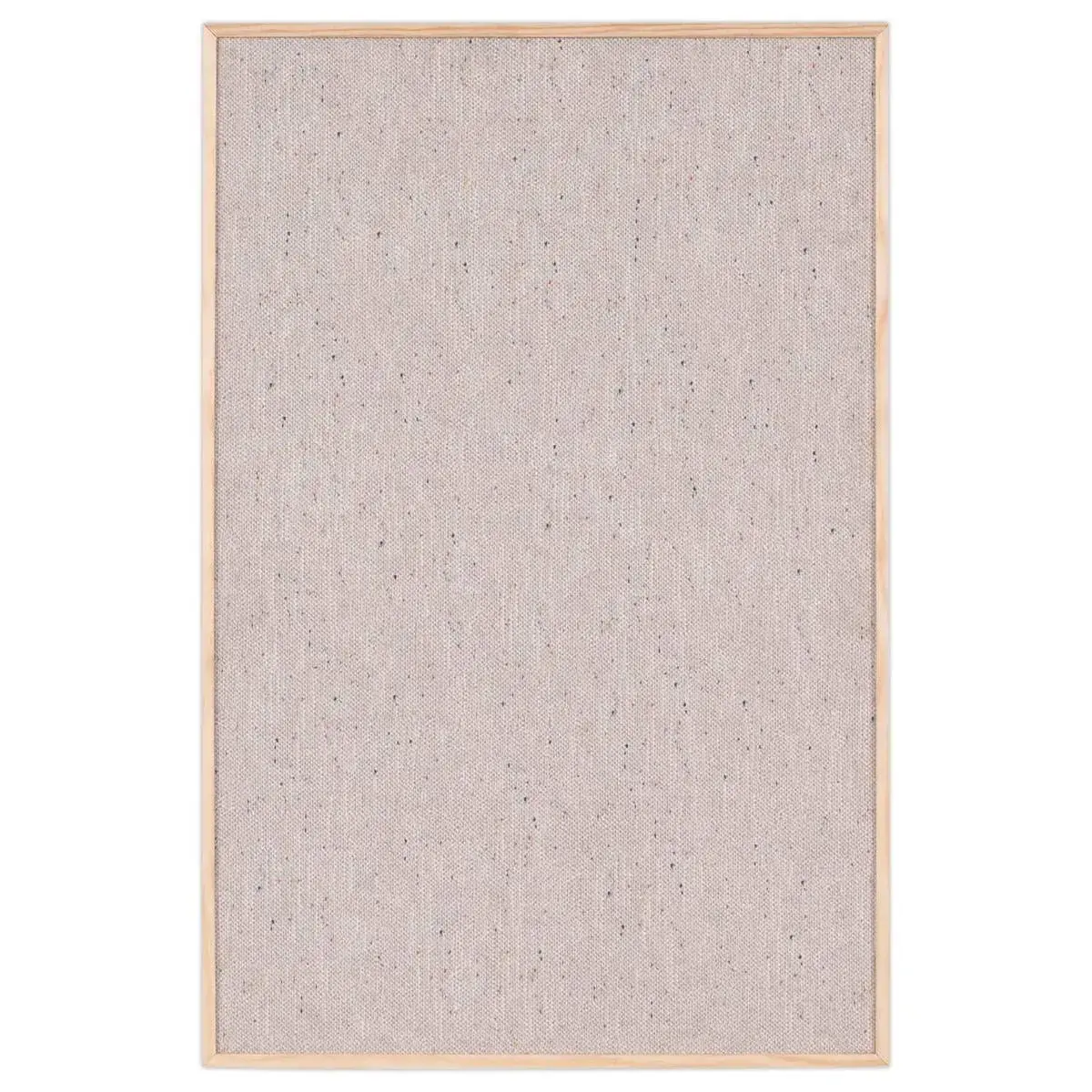 Tableau tissus gris cadre bois 60 x 90cm