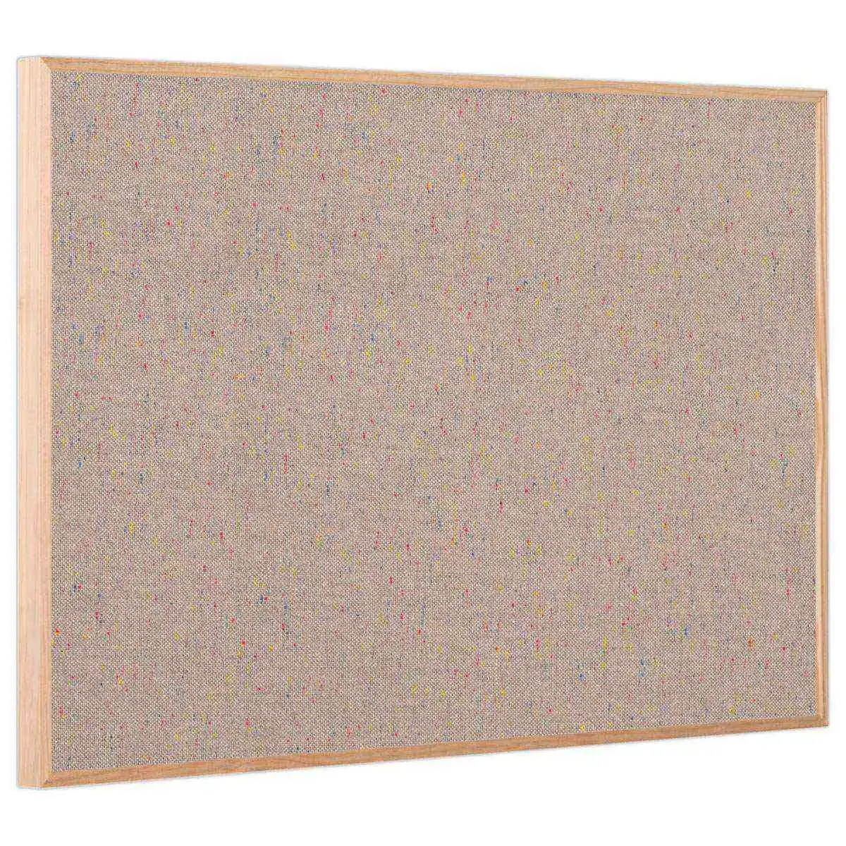 Tableau tissus gris cadre bois 60 x 90cm