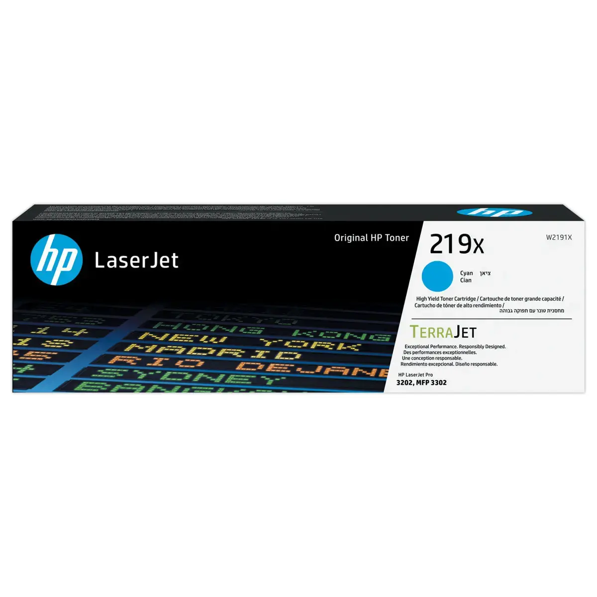 Toner laser HP 219X grande capacité cyan