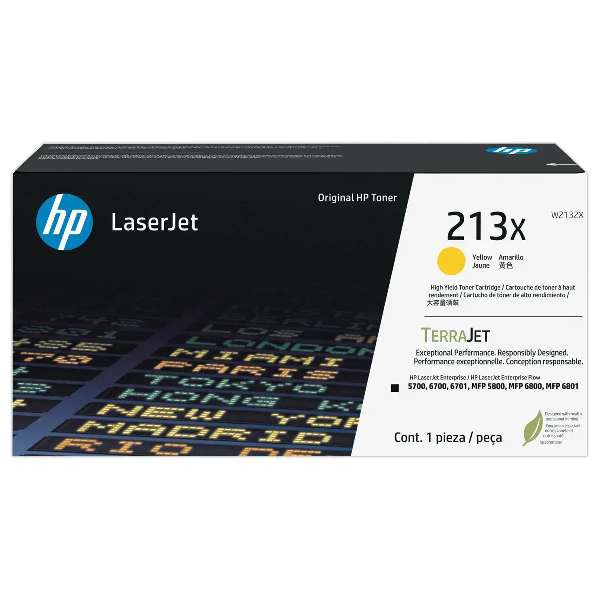 Toner HP W2132X jaune