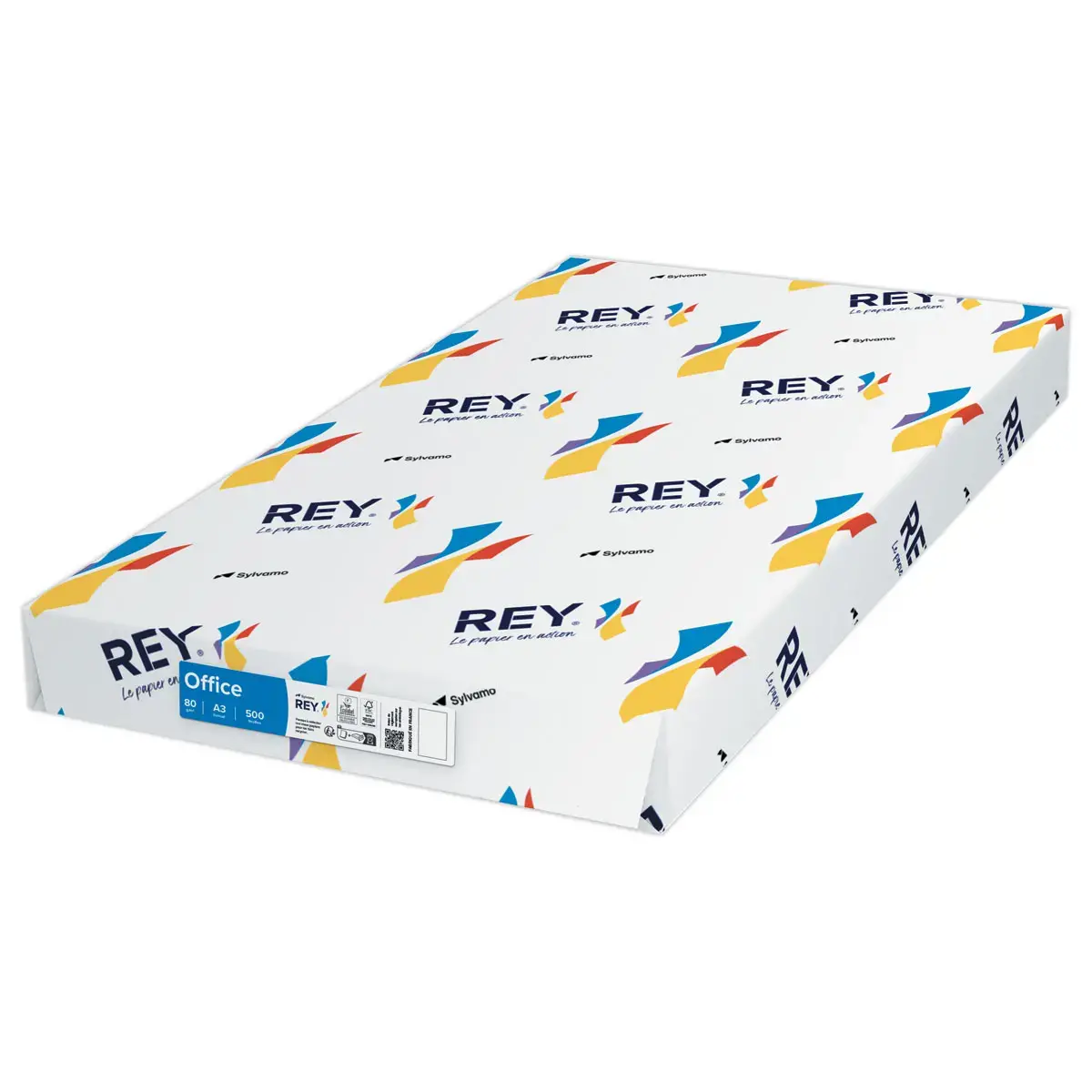 3 ramettes 500 feuilles papier A3 80g très blanc REY Office