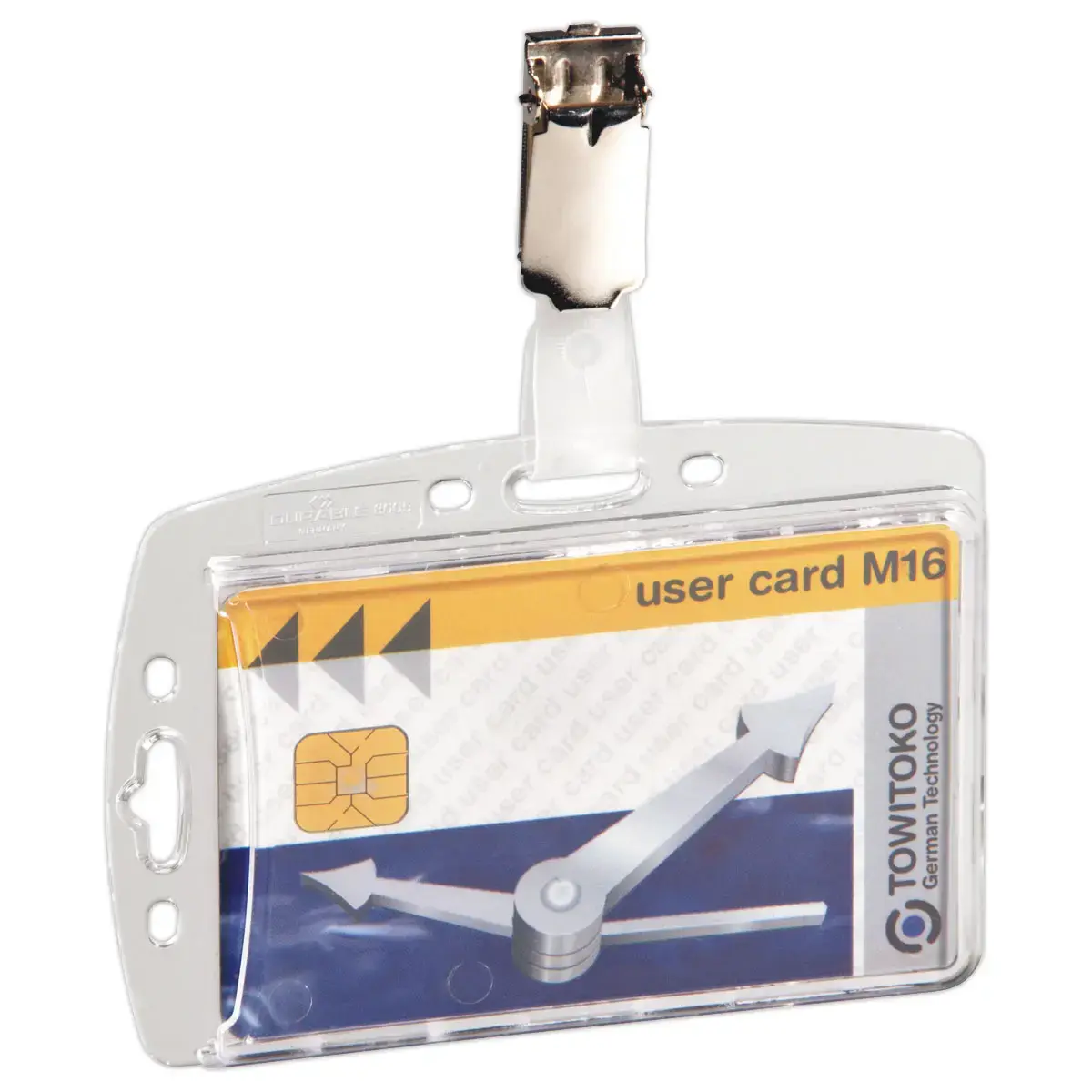 25 Porte-cartes magnétiques avec clip - 1 carte - DURABLE