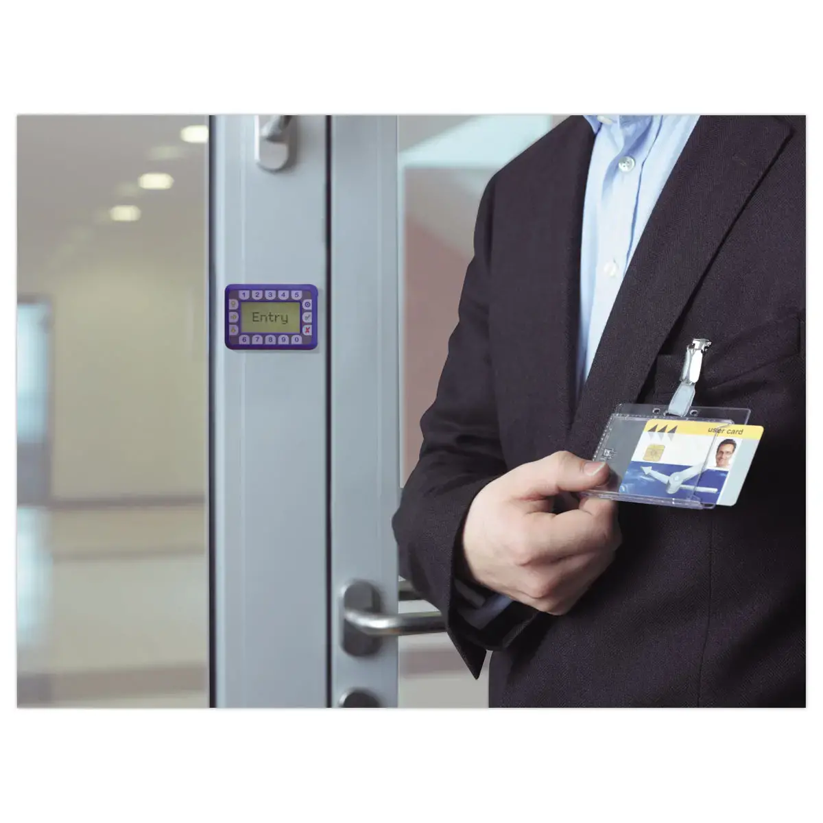 25 Porte-cartes magnétiques avec clip - 1 carte - DURABLE