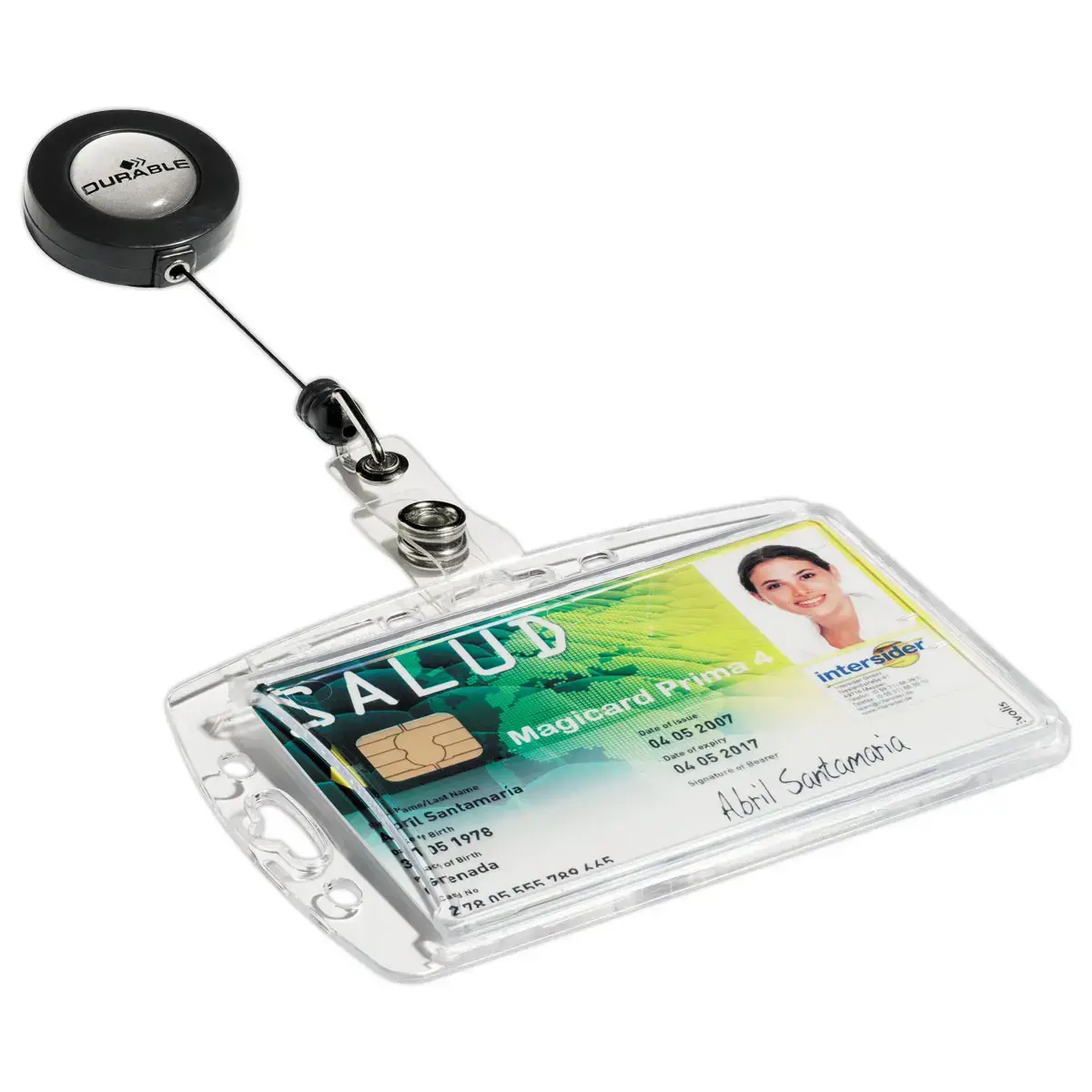 10 Enrouleurs pour porte-carte magn&eacute;tique - DURABLE 