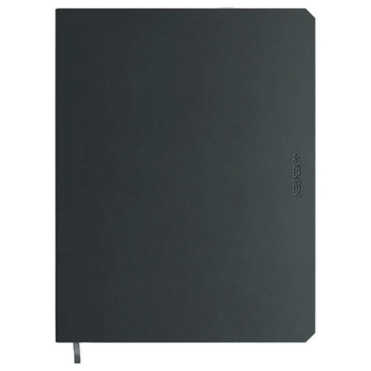 Carnet de Kempen large ligné Ashblack - Noir