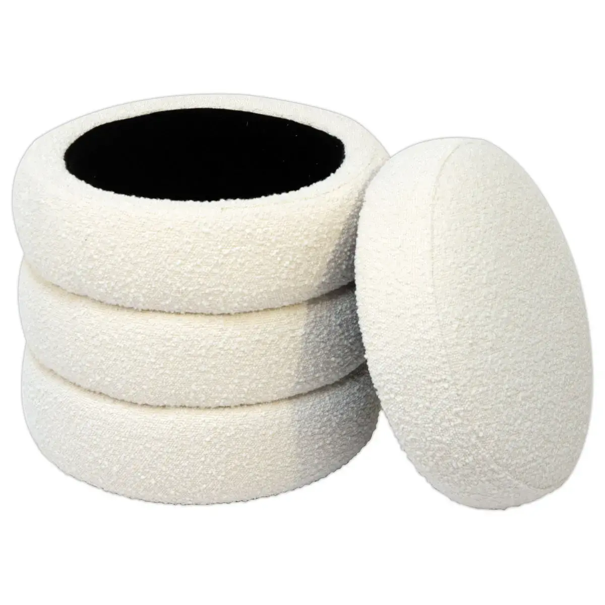 Pouf rangement bouclette 