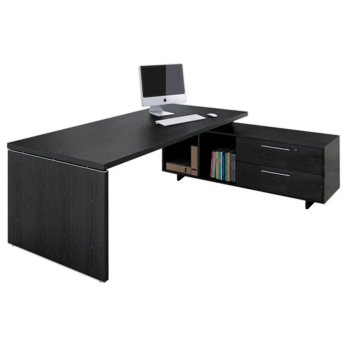 Bureau direction sur cr&eacute;dence - pied panneau 