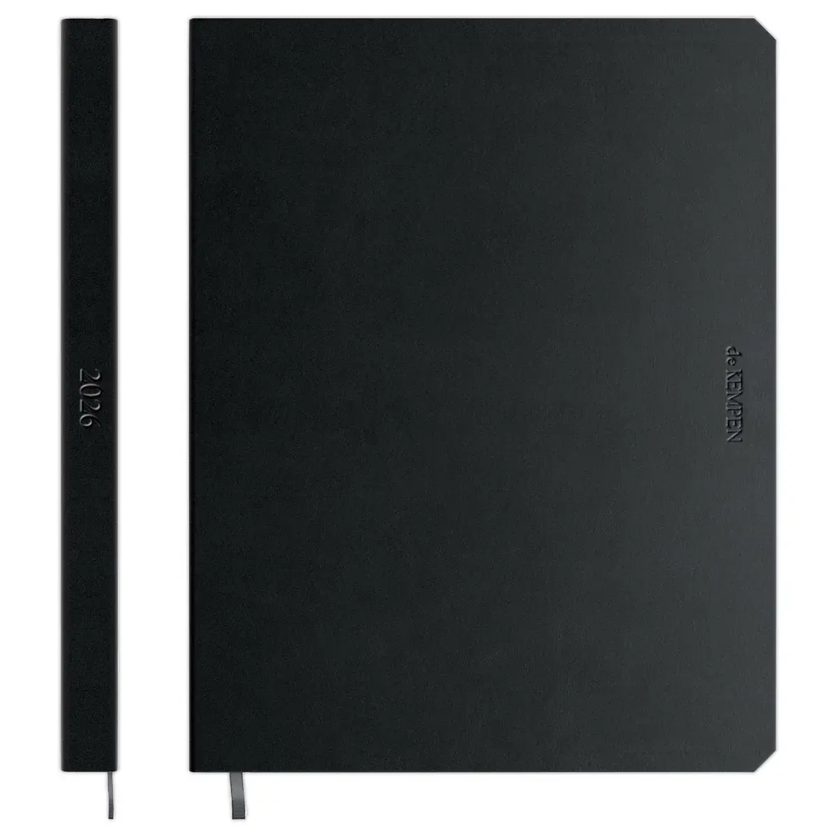 Agenda semainier Weekly Planner Brepols De Kempen Ashblack - Noir