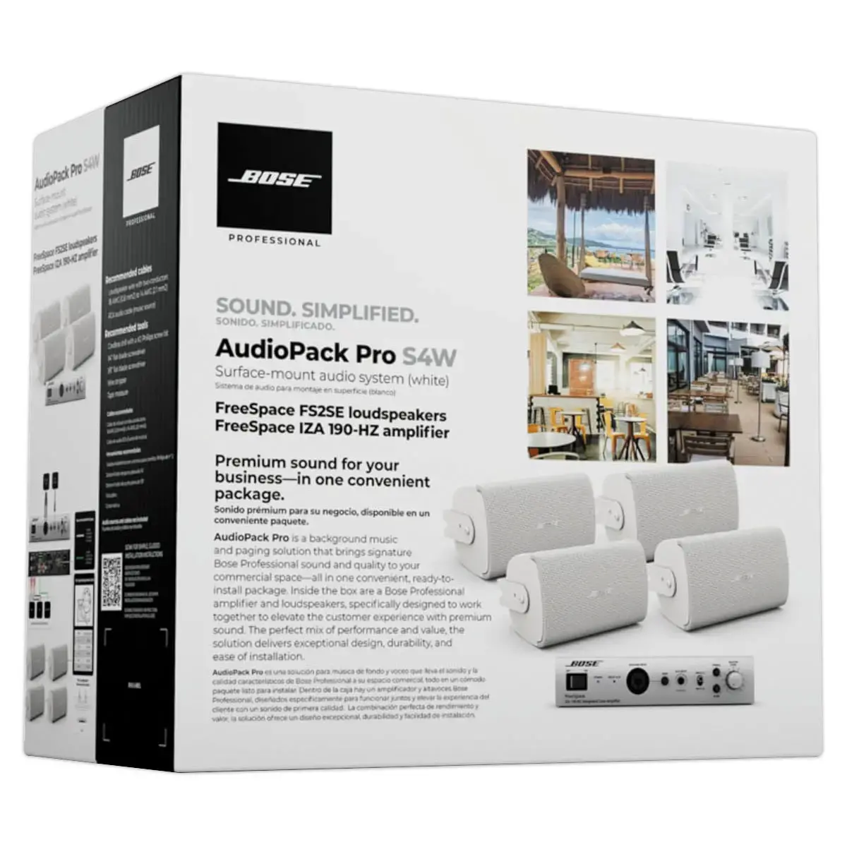AudioPack Pro surface S4W blanc Bose Professional 