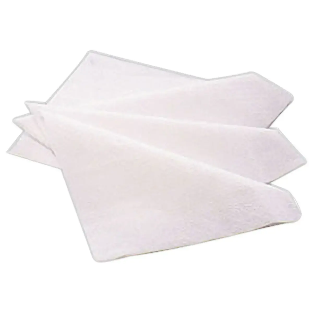 200 serviettes 30 x 30cm simple épaisseur - Blanc