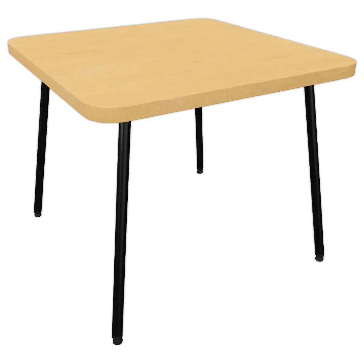 Table basse 55 x 55 pied noir 