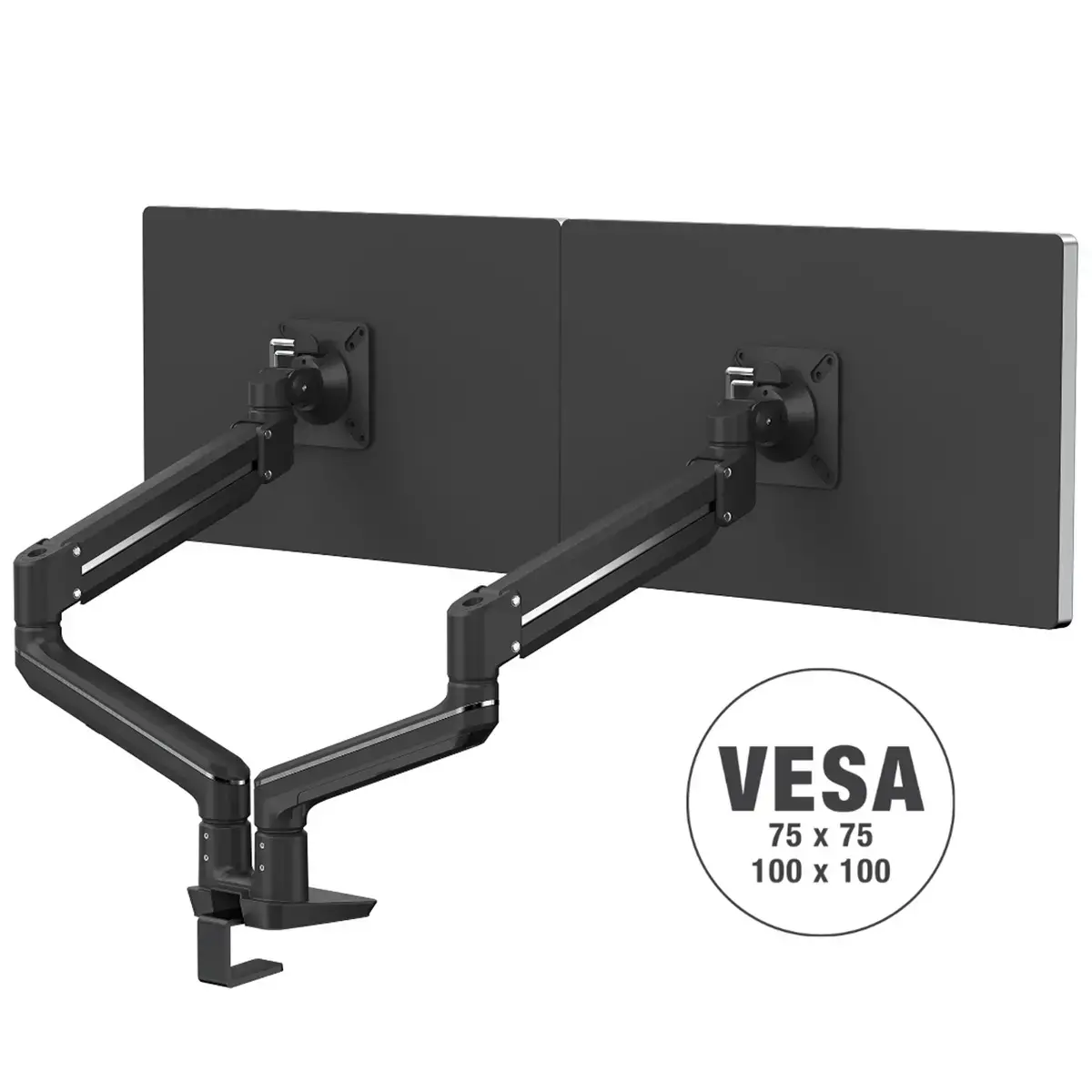 Bras porte-écran Top Mount Tallo - Double - Noir - Fellowes