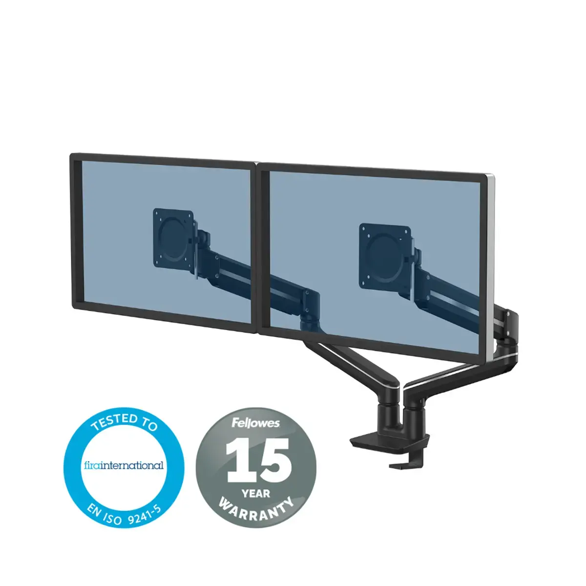 Bras porte-écran Top Mount Tallo - Double - Noir - Fellowes