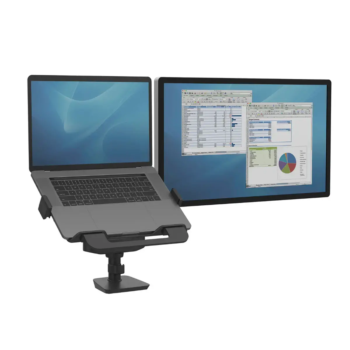 Support PC portable pour bras Tallo - noir