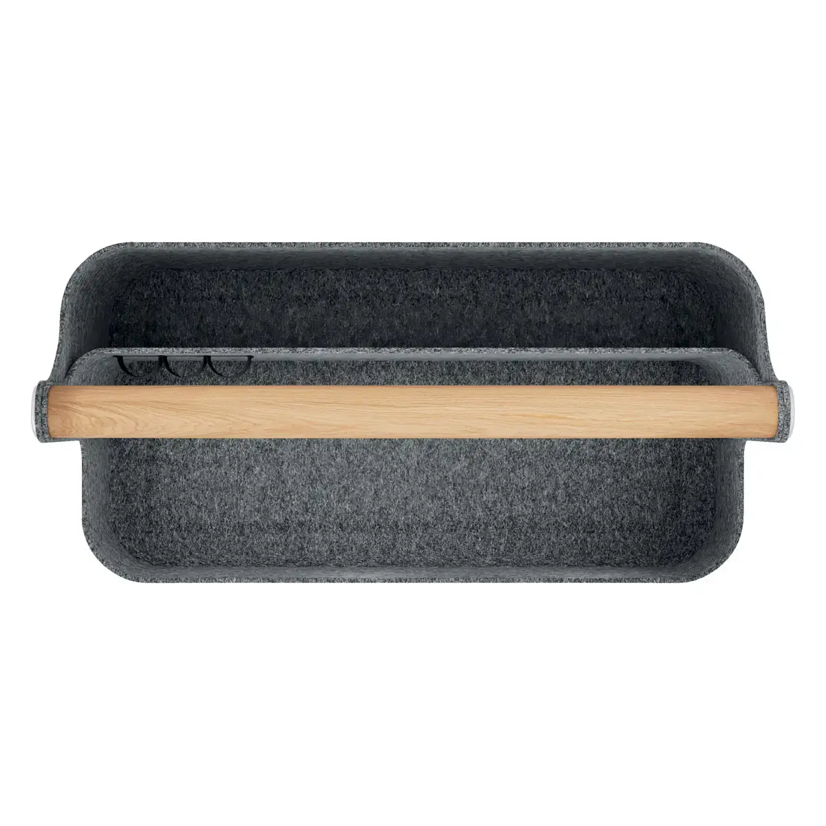 Organiseur de bureau portable Leitz avec poignée, gris foncé