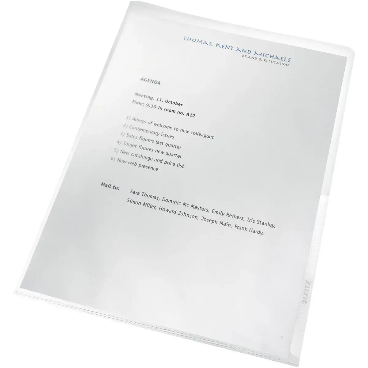 Leitz recycl&eacute; pochette coin A4 140 microns 