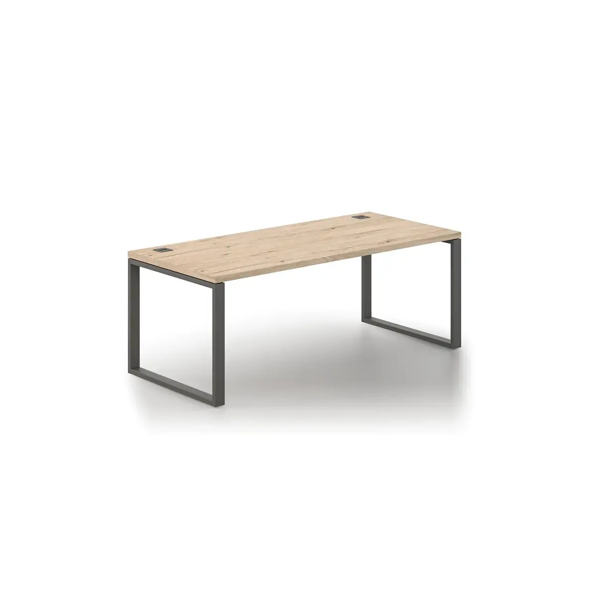Bureau direction Milan - L180 - M&eacute;tal et ch&ecirc;ne 