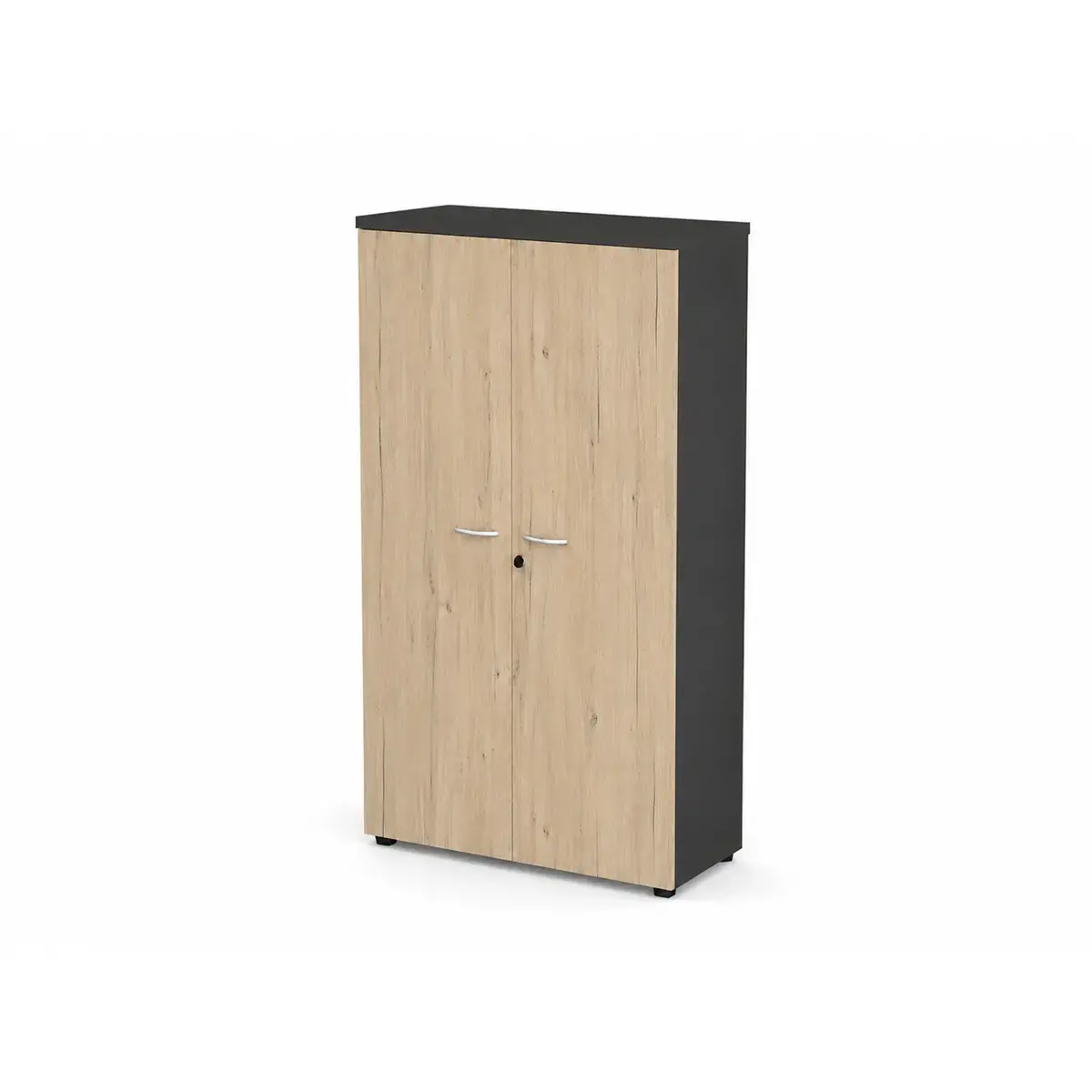 Armoire haute MILAN - 90 x 46 x 200 cm - Ch&ecirc;ne 