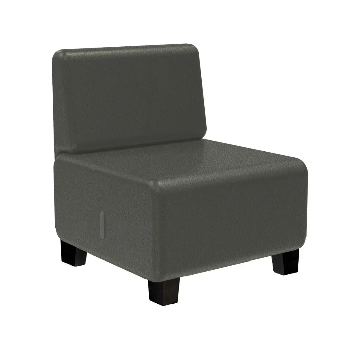 Fauteuil HIZIA - Simili cuir gris - Alba 