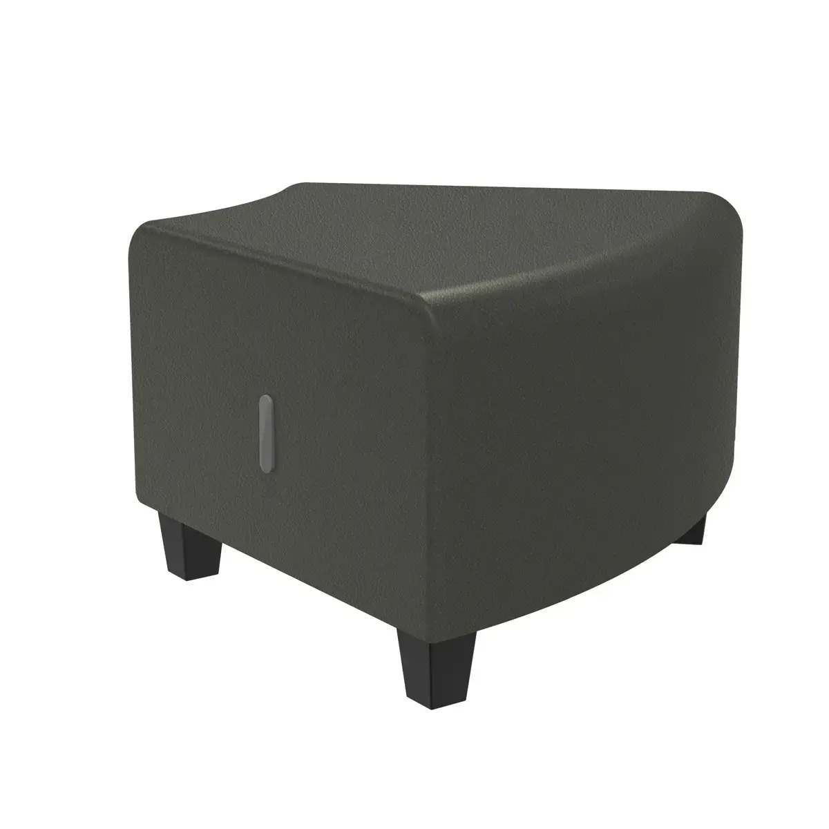 Pouf d'angle - Gris - Alba 