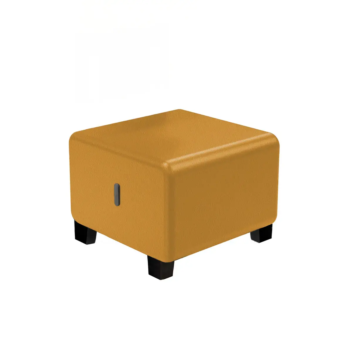 Pouf 1 place - Jaune - Alba