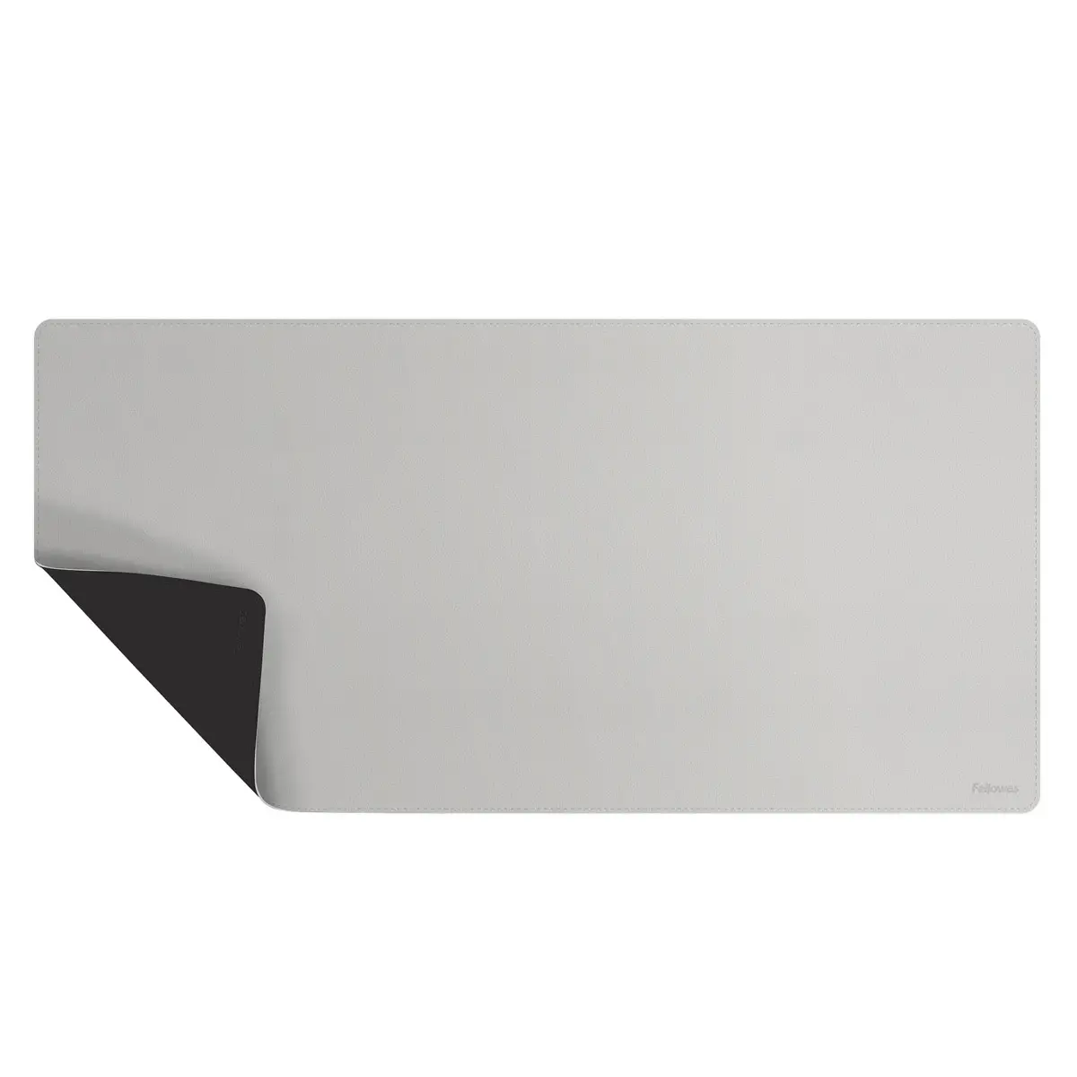 Tapis sous-main r&eacute;versible - 80 x 40 cm - Noir et gris - Fellowes 