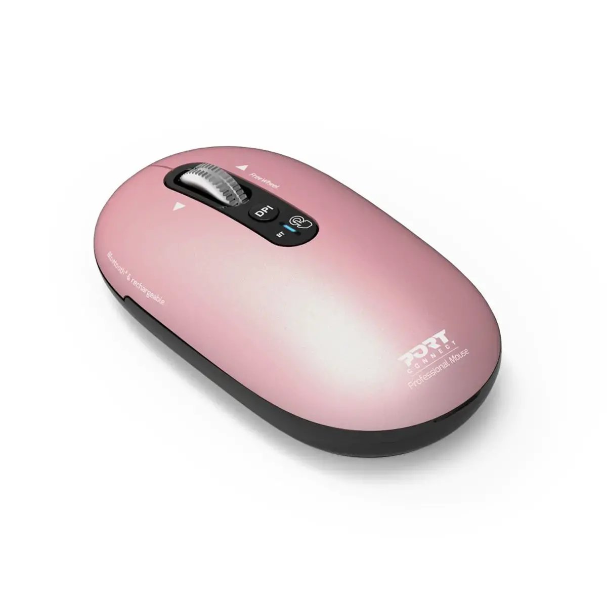 Souris sans fil PURE MAC - Bluetooth - Rechargeable - Rose - Port Connect