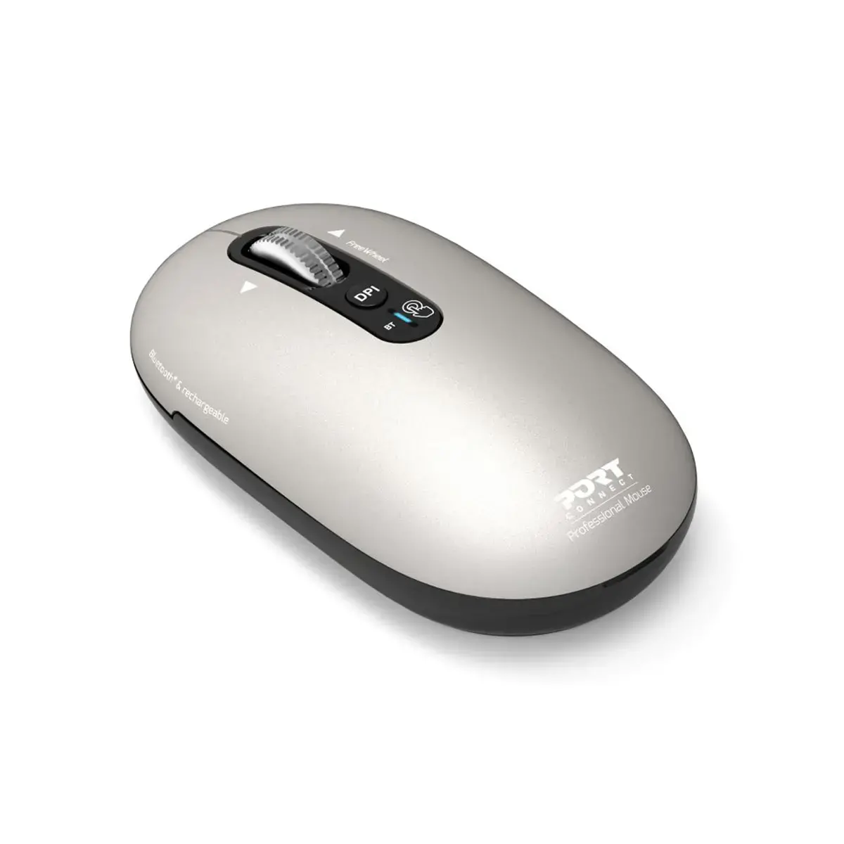 Souris sans fil PURE MAC - Bluetooth - Rechargeable - Beige - Port Connect