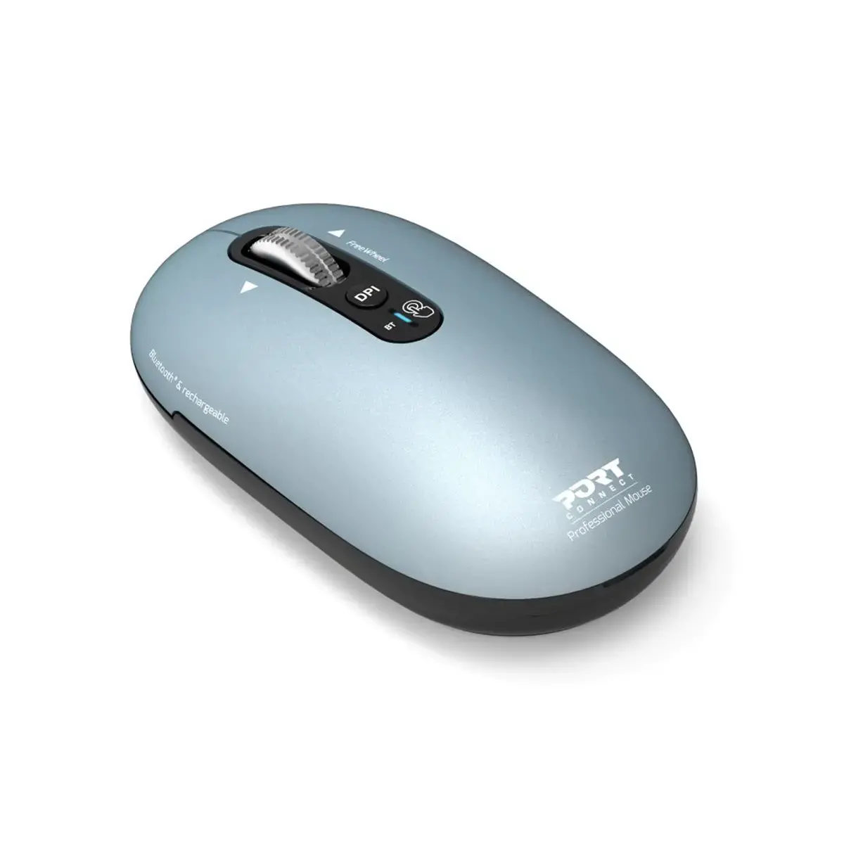 Souris sans fil PURE MAC - Bluetooth - Rechargeable - Bleu - Port Connect 