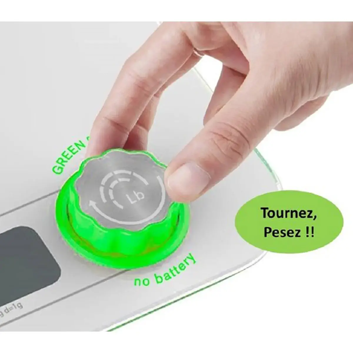 P&egrave;se-lettres Green Power Kinetic - 10 kg - Little Balance 