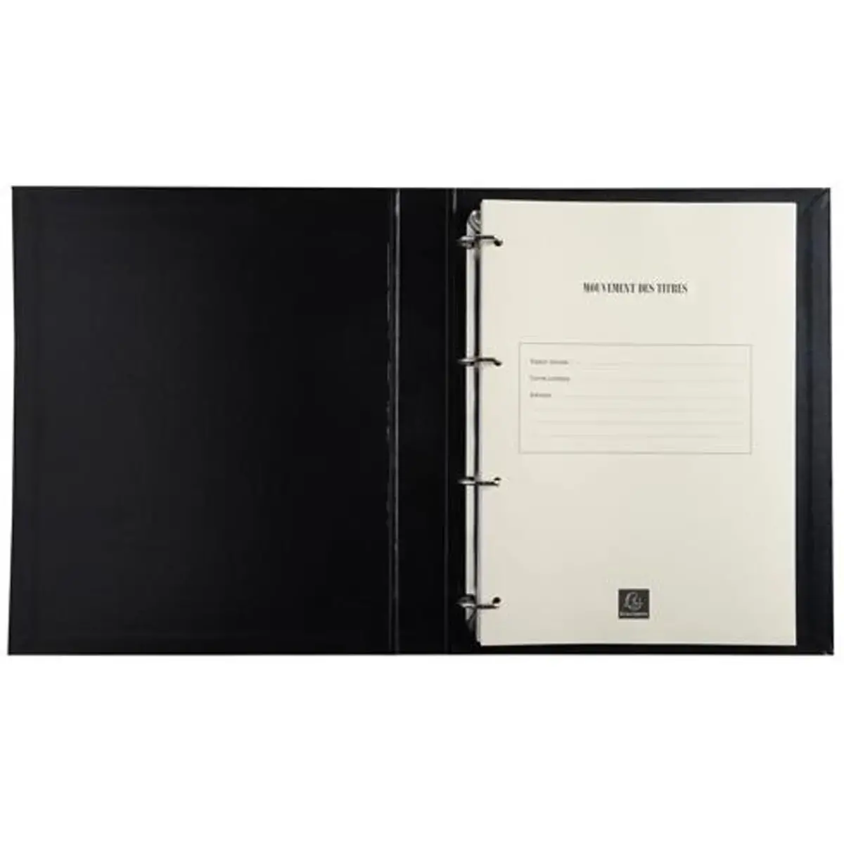 Recharge registre - 100 feuillets imprim&eacute;s - 32 x 26 cm - 4 anneaux - Exacompta 