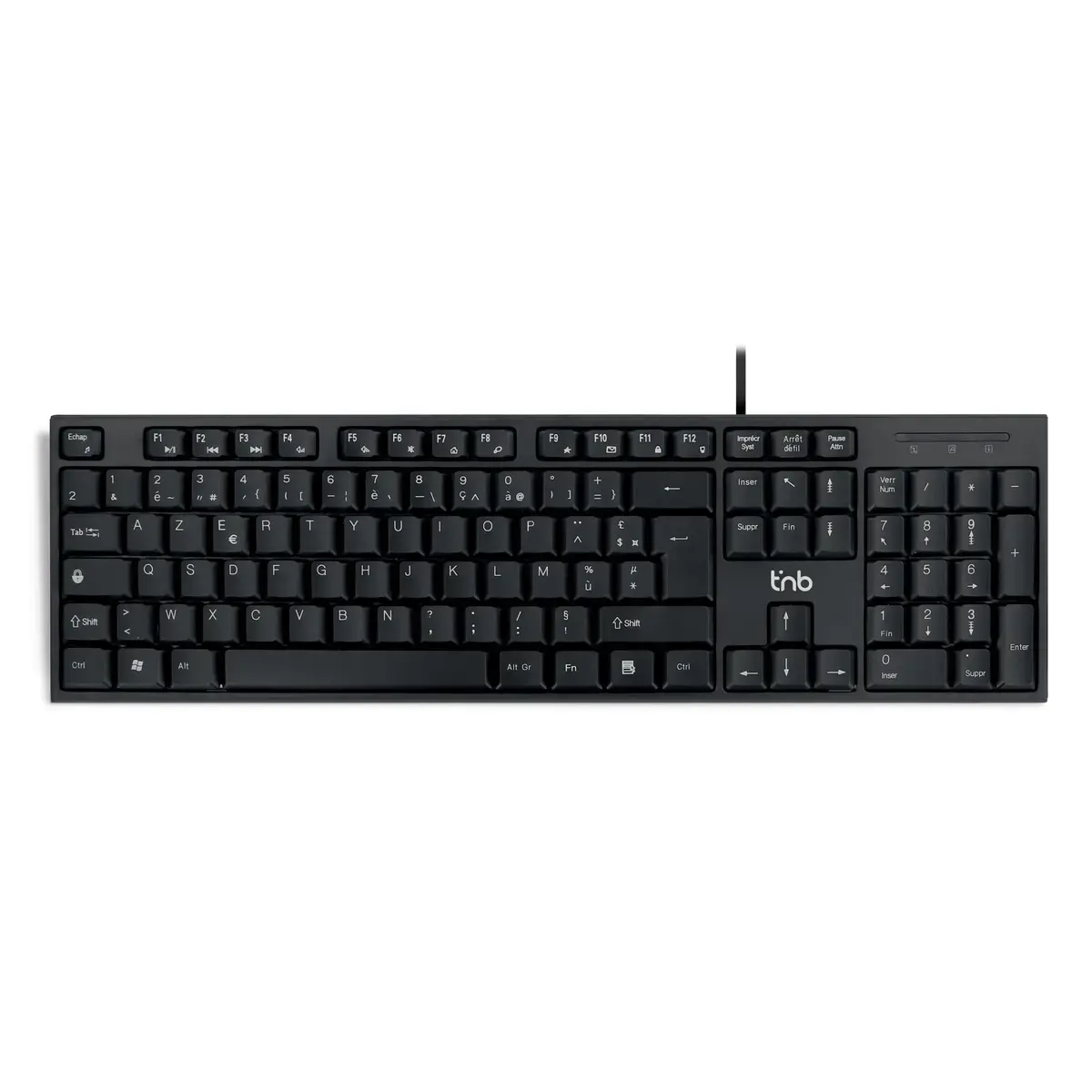 Pack clavier + souris filaires - Noir - T'nB