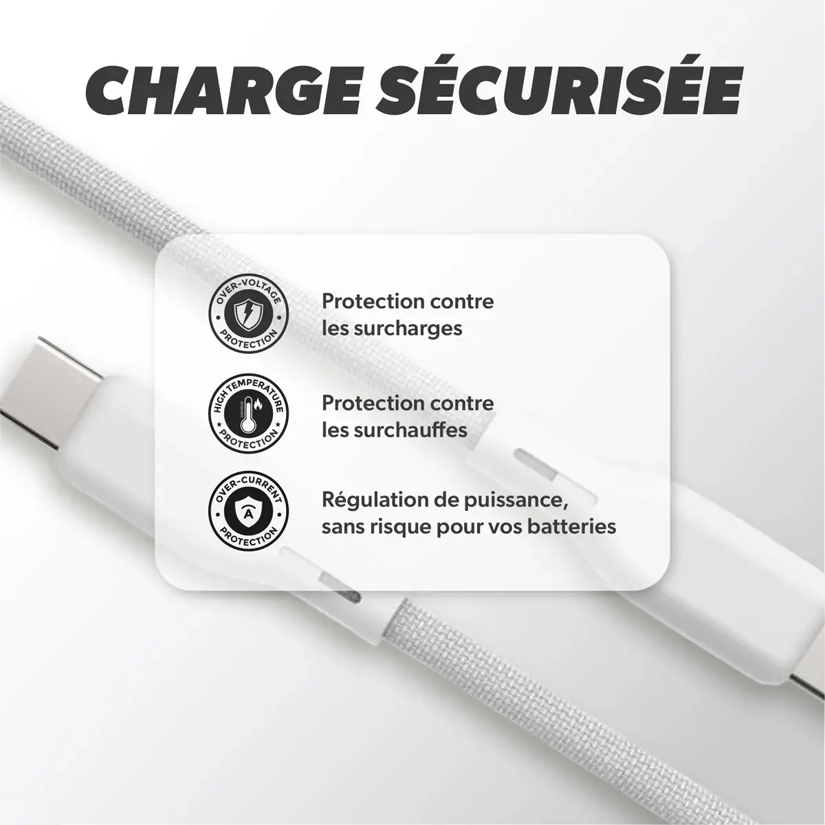Chargeur USB-C - 30W - Blanc - T'nB 