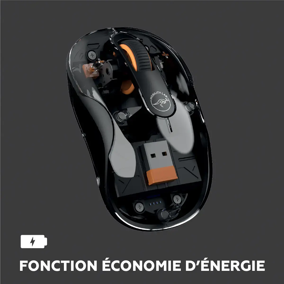 Souris sans fil - Bluetooth - Noir - Mobility Lab 