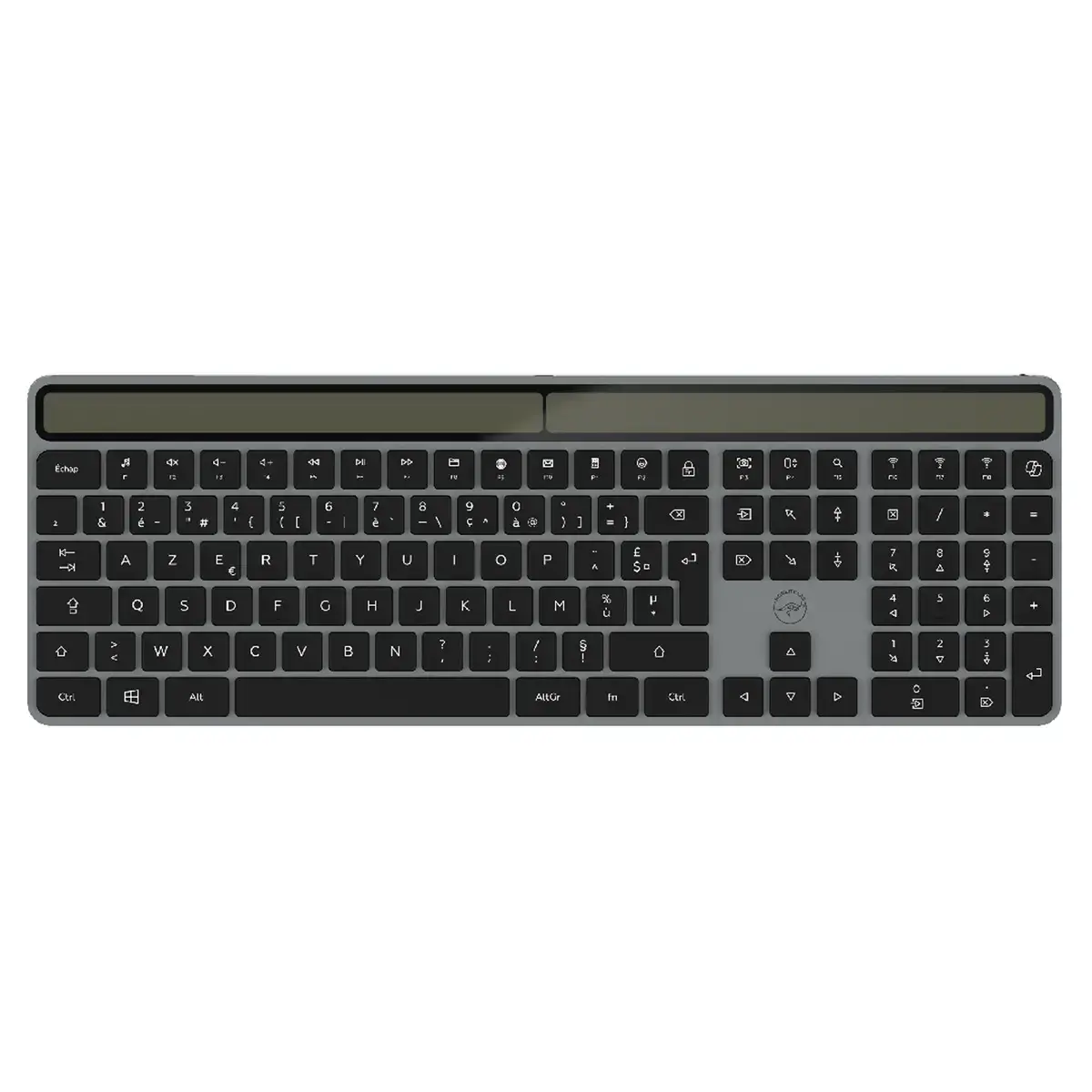 Clavier solaire - Sans fil - Azerty - Noir - Mobility Lab