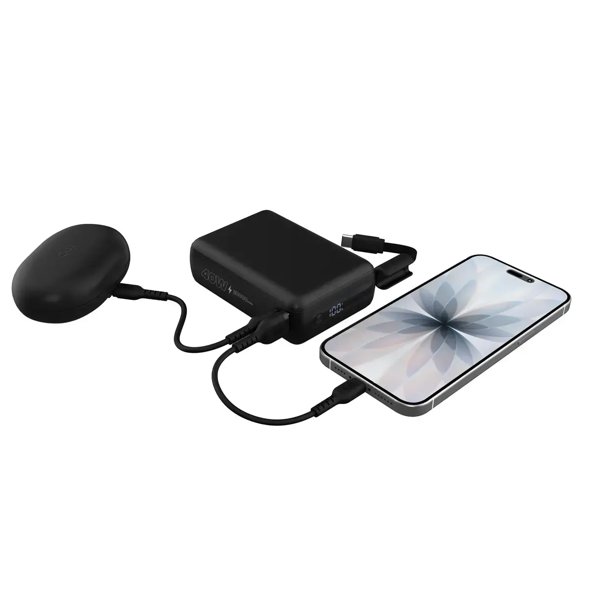 Batterie externe - Câble USB-C - 40W - T'nb