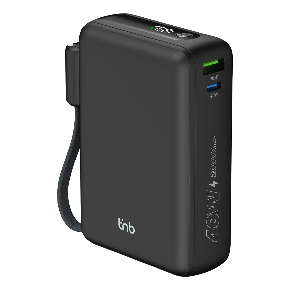 Batterie externe - Câble USB-C - 40W - T'nb