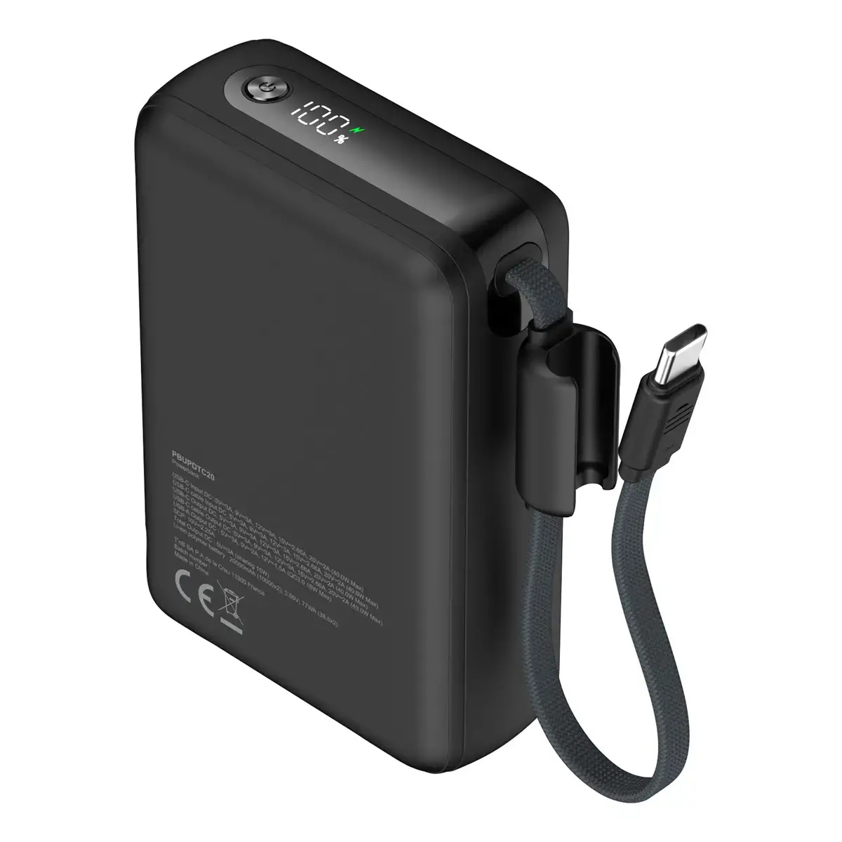 Batterie externe - Câble USB-C - 40W - T'nb
