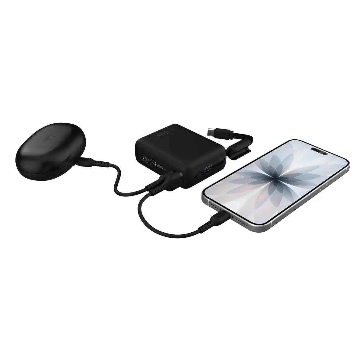 Batterie externe - Câble USB-C - 30W - T'nb