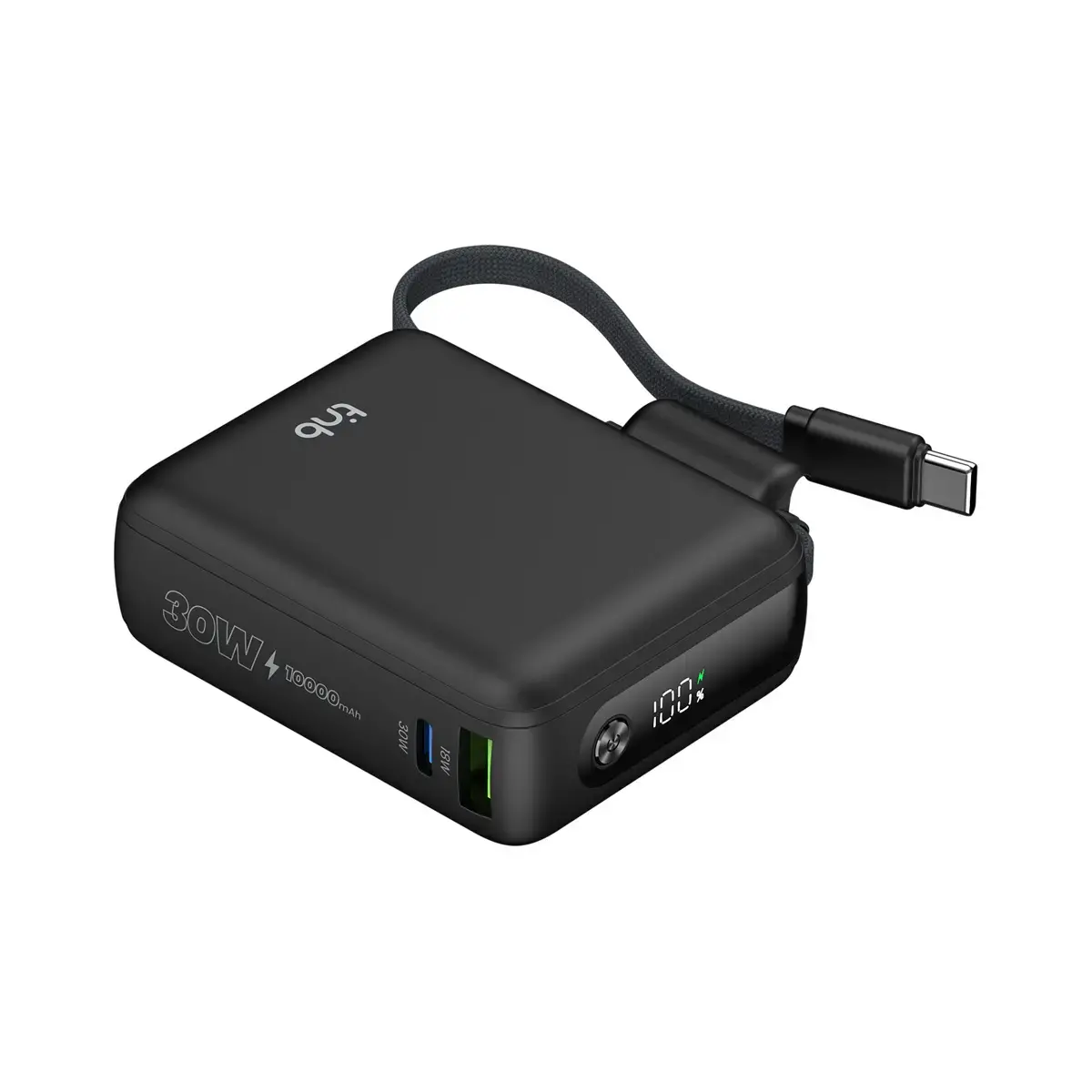 Batterie externe - Câble USB-C - 30W - T'nb