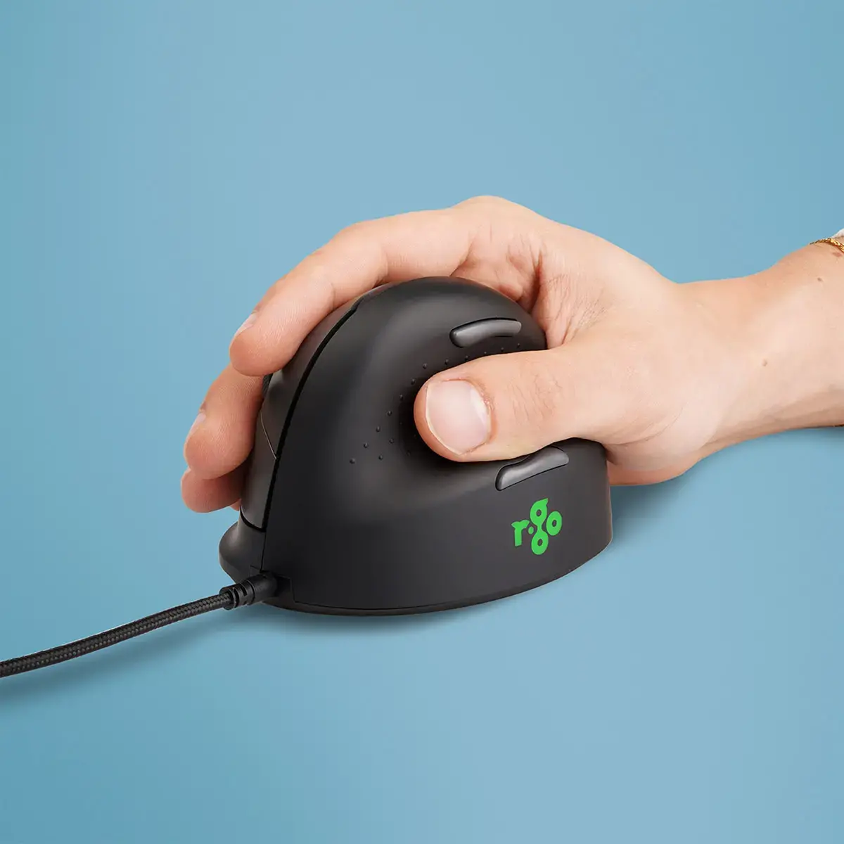 Souris ergonomique - Droitier - Filaire - Noir - R-Go