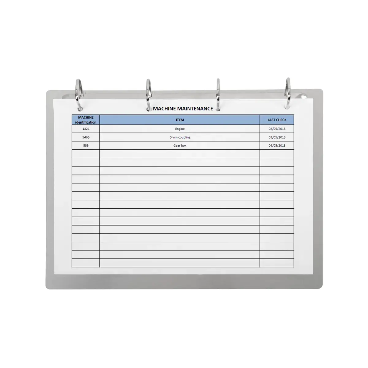 Classeur d’affichage - 4 anneaux - Aluminium - Djois